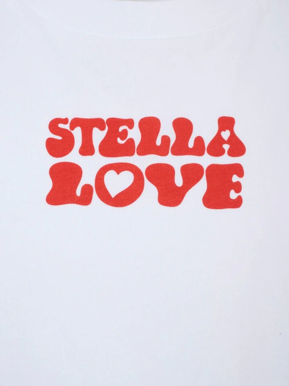 T - SHIRT BIANCA CON SCRITTA STELLA LOVE STELLA MCCARTNEY - Angel Luxury