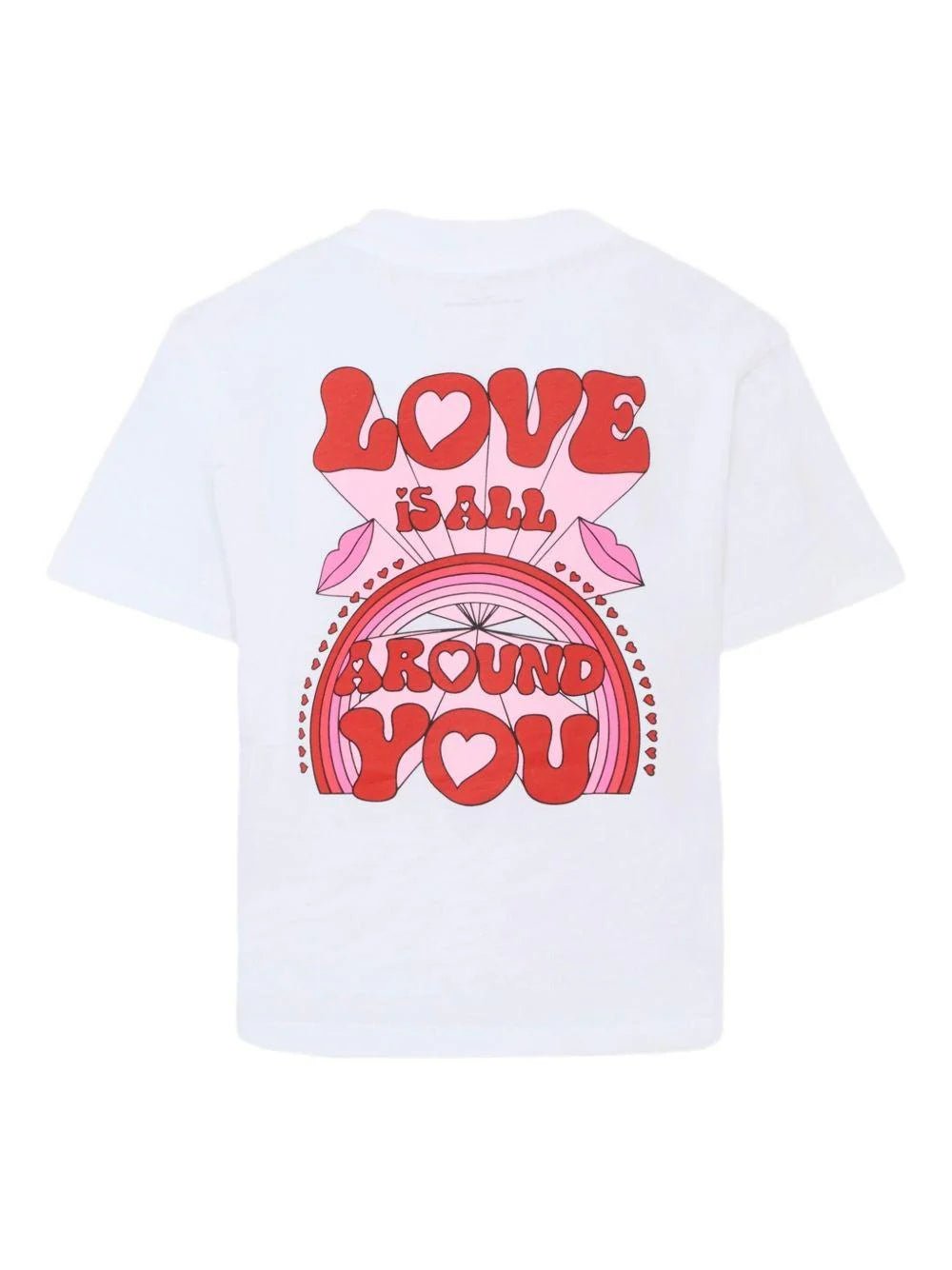 T - SHIRT BIANCA CON SCRITTA STELLA LOVE STELLA MCCARTNEY - Angel Luxury
