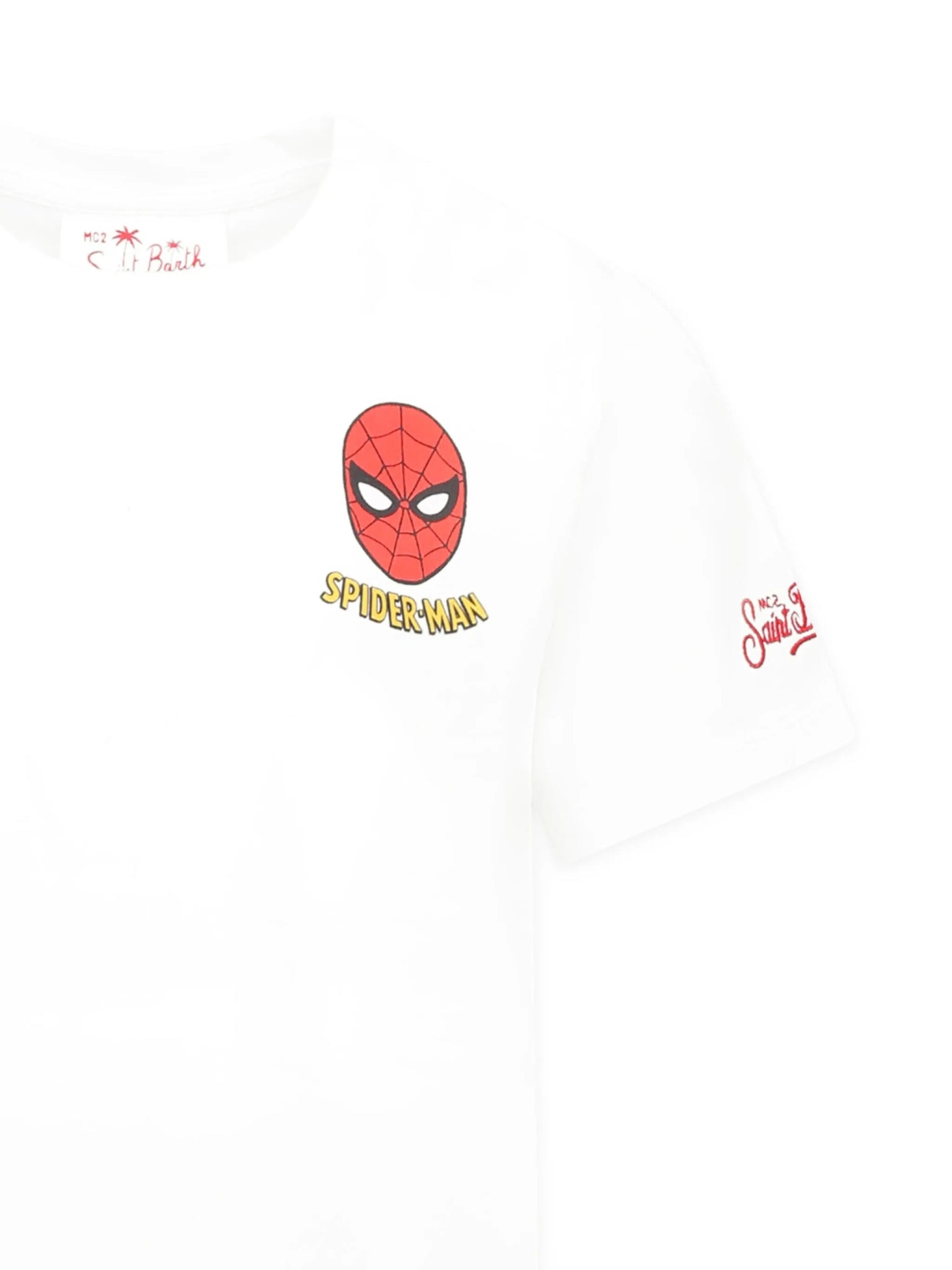 T - SHIRT BIANCA CON SPIDER MAN MC2 SAINT BARTH - Angel Luxury