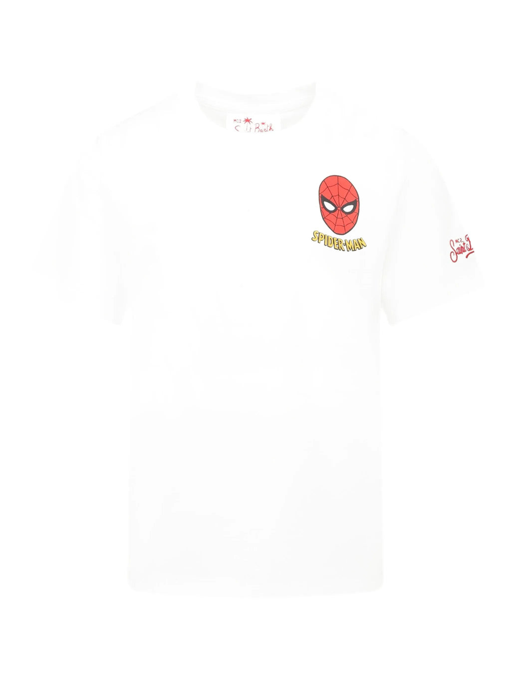 T - SHIRT BIANCA CON SPIDER MAN MC2 SAINT BARTH - Angel Luxury