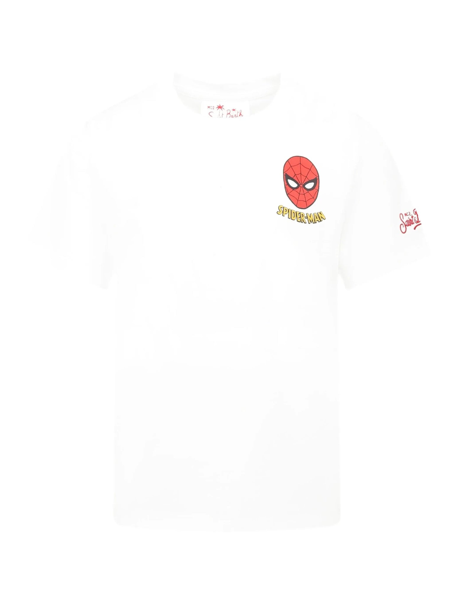 T - SHIRT BIANCA CON SPIDER MAN MC2 SAINT BARTH - Angel Luxury