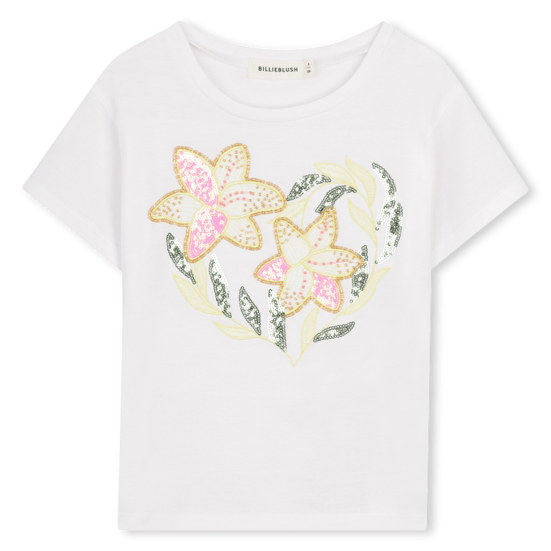 T - SHIRT BIANCA CON STAMPA A FIORI BILLIEBLUSH - Angel Luxury