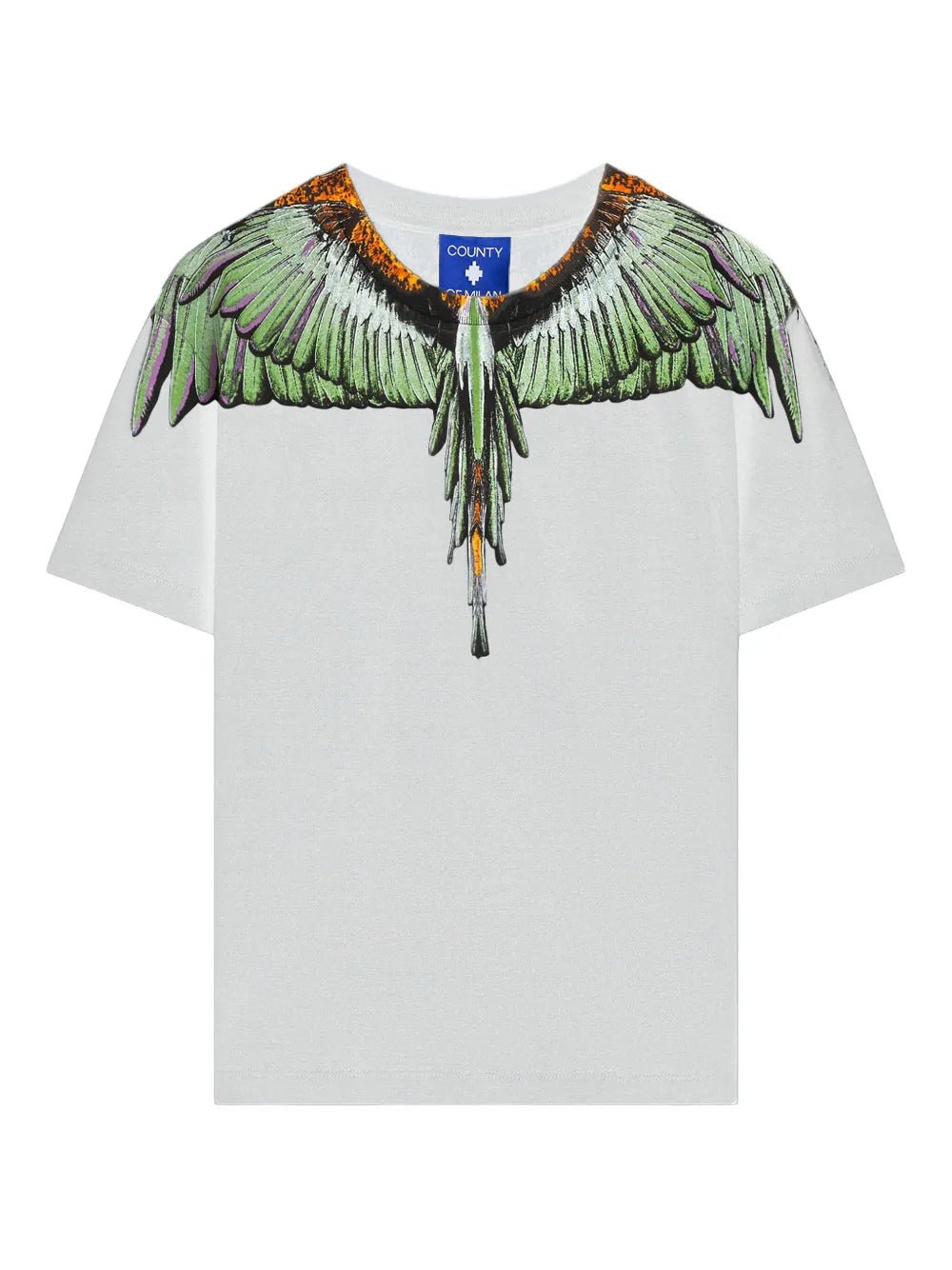 T - SHIRT BIANCA CON STAMPA ALI MARCELO BURLON - Angel Luxury