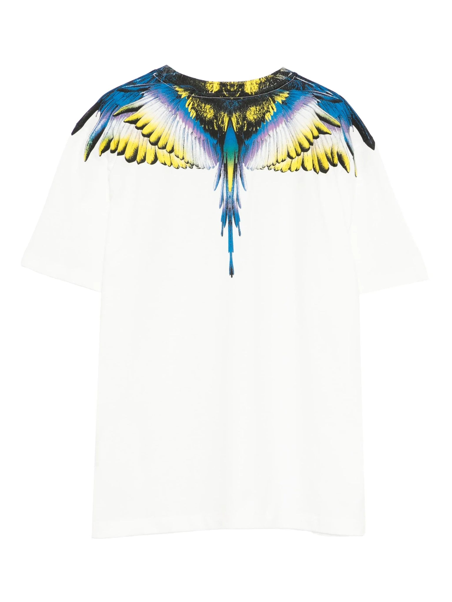 T - SHIRT BIANCA CON STAMPA ALI MULTICOLOR MARCELO BURLON - Angel Luxury
