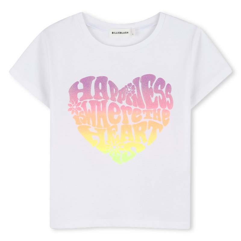 T - SHIRT BIANCA CON STAMPA BILLIEBLUSH - Angel Luxury