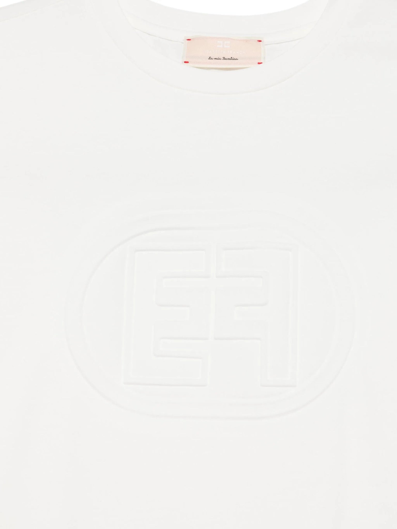 T - SHIRT BIANCA CON STAMPA ELISABETTA FRANCHI - Angel Luxury