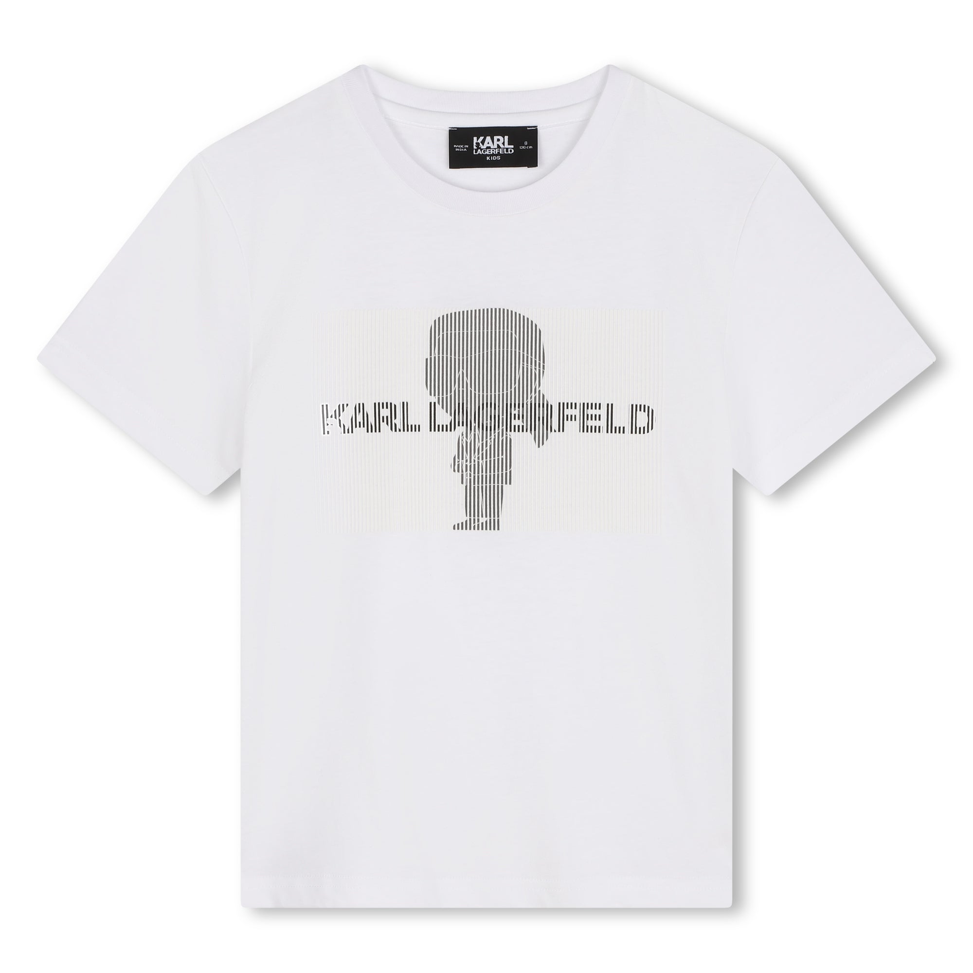 T - SHIRT BIANCA CON STAMPA KARL LAGERFELD - Angel Luxury