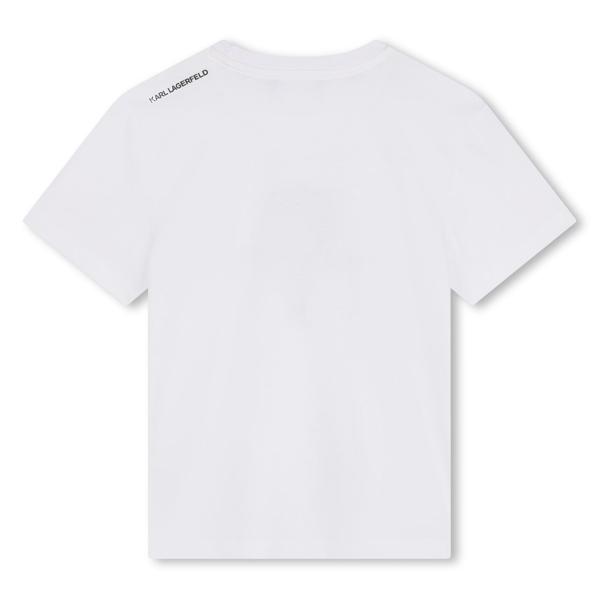 T - SHIRT BIANCA CON STAMPA KARL LAGERFELD - Angel Luxury