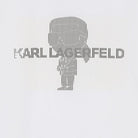 T - SHIRT BIANCA CON STAMPA KARL LAGERFELD - Angel Luxury