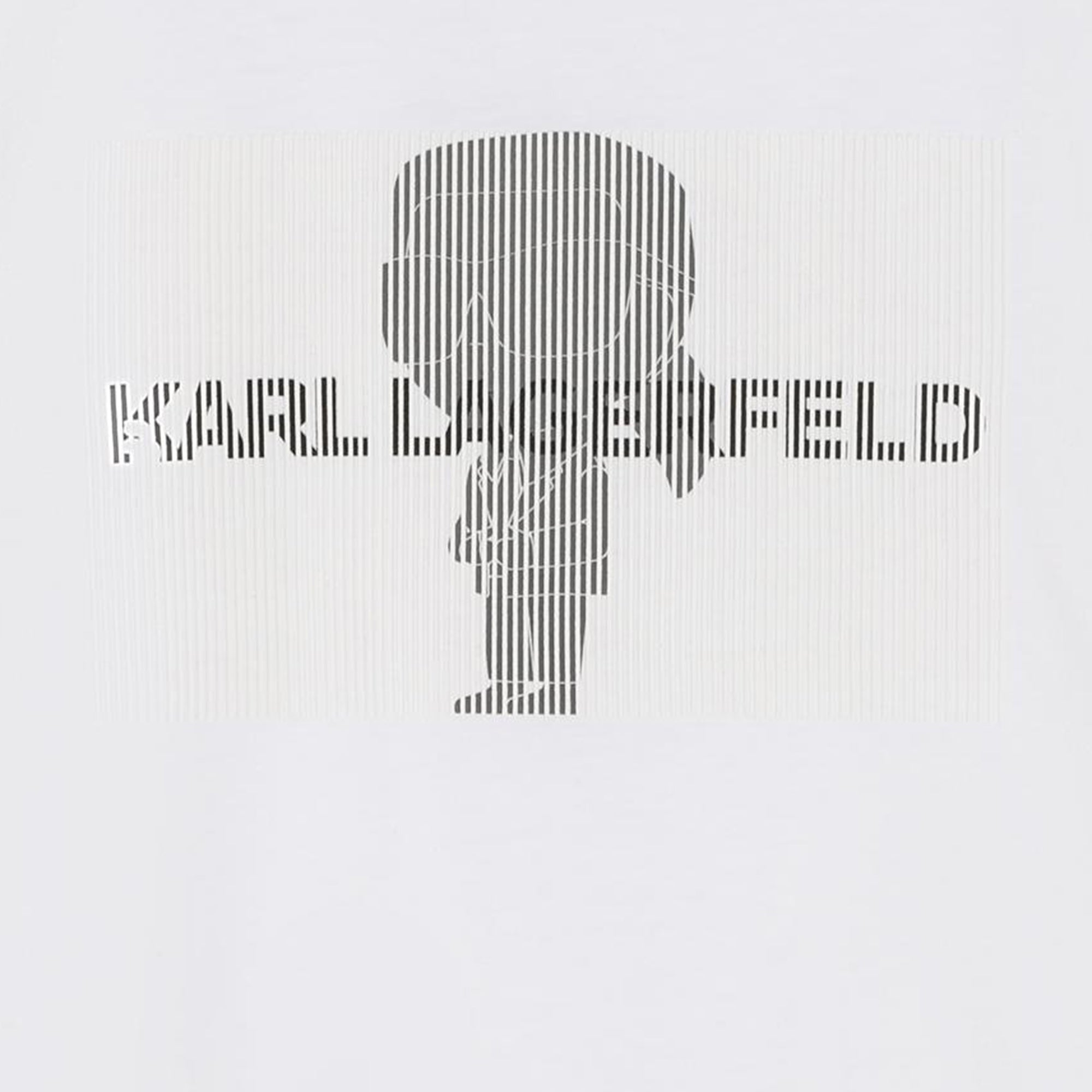 T - SHIRT BIANCA CON STAMPA KARL LAGERFELD - Angel Luxury