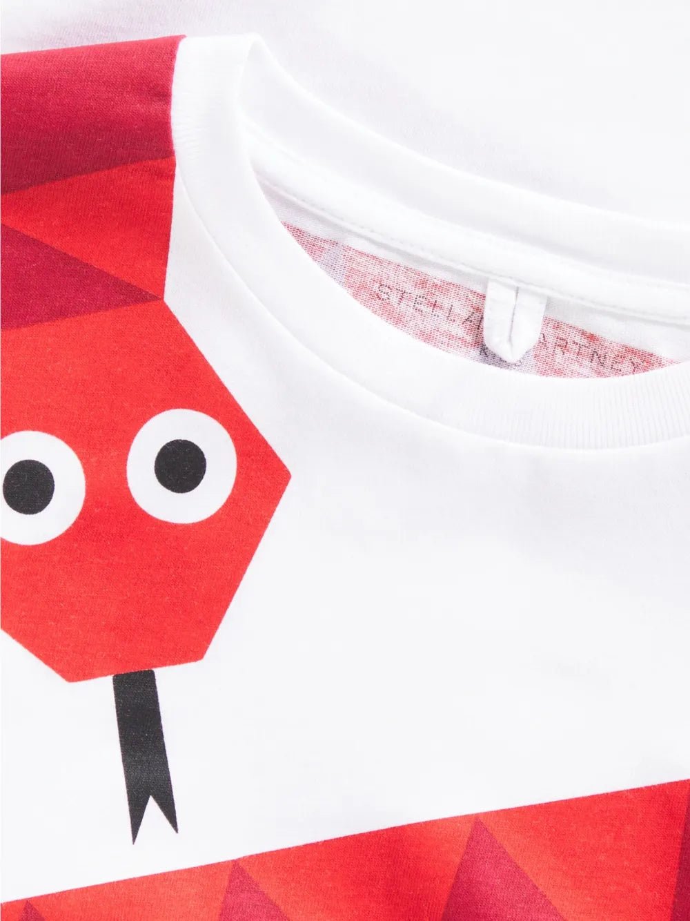 T - SHIRT BIANCA CON STAMPA SERPENTE STELLA MCCARTNEY - Angel Luxury