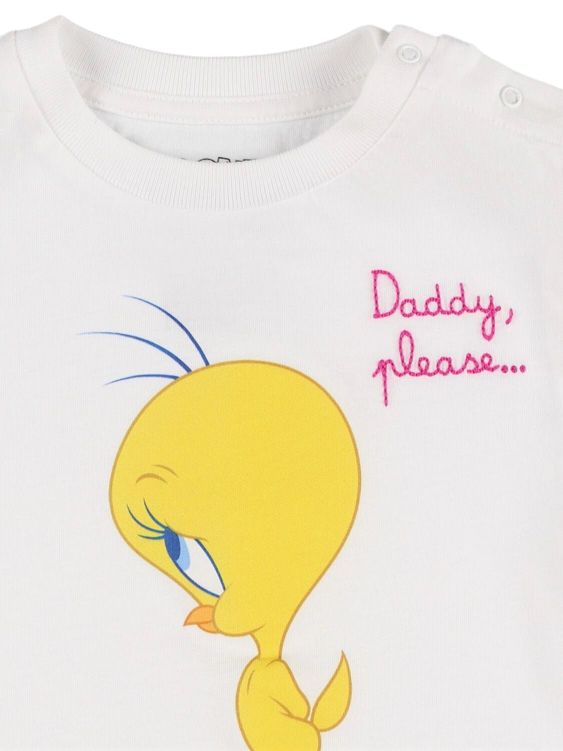 T - SHIRT BIANCA CON STAMPA TWEETY MC2 SAINT BARTH - Angel Luxury