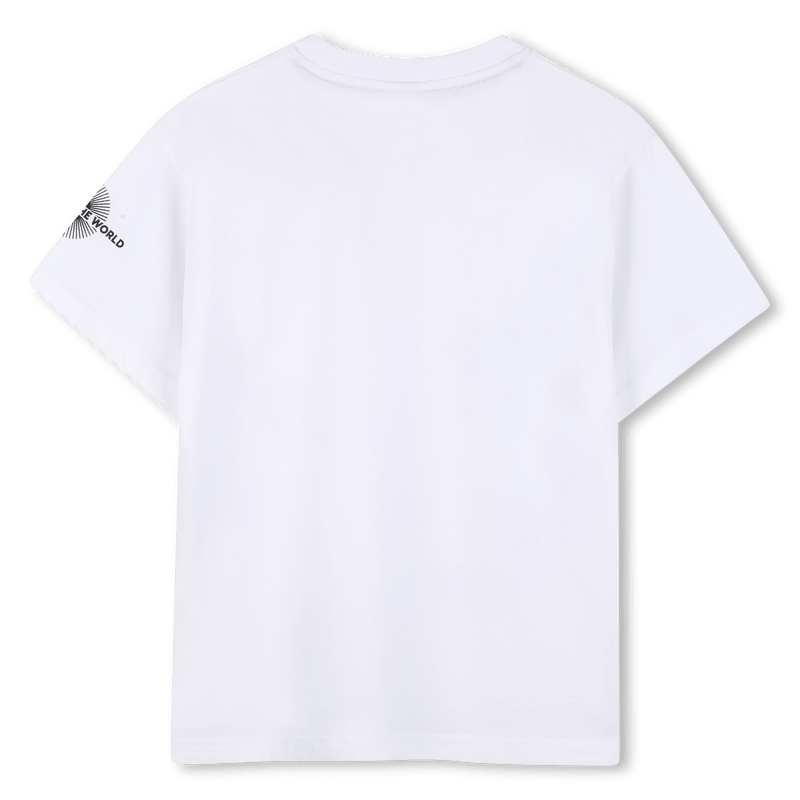 T - SHIRT BIANCA CON STAMPE E LOGO BOSS - Angel Luxury