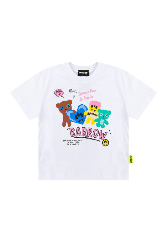 T - SHIRT BIANCA CON STMAPA BARROW - Angel Luxury