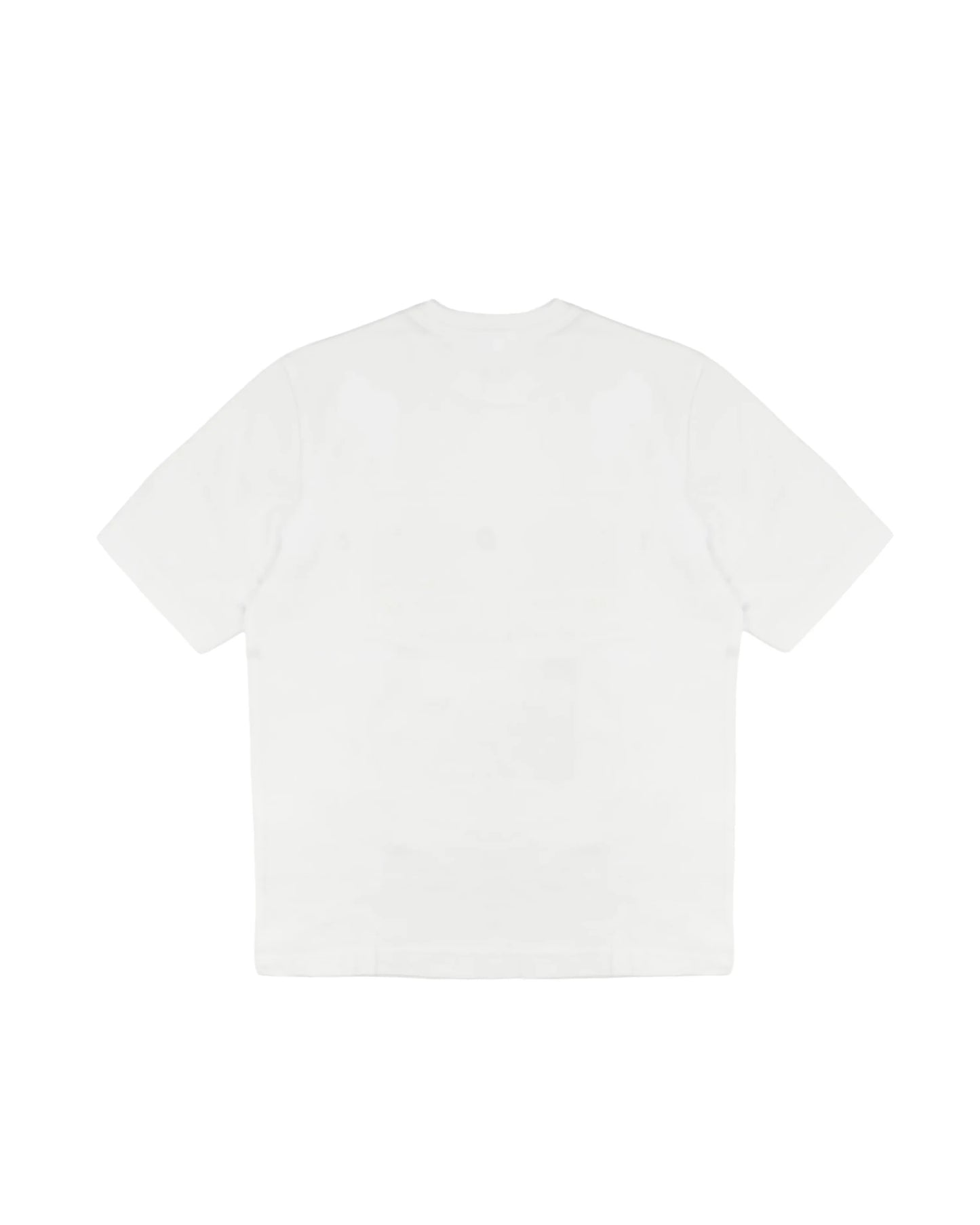 T - SHIRT BIANCA CON TASCHINO SUL DAVANTI E LOGO ROSSO E BLU DSQUARED2 - Angel Luxury