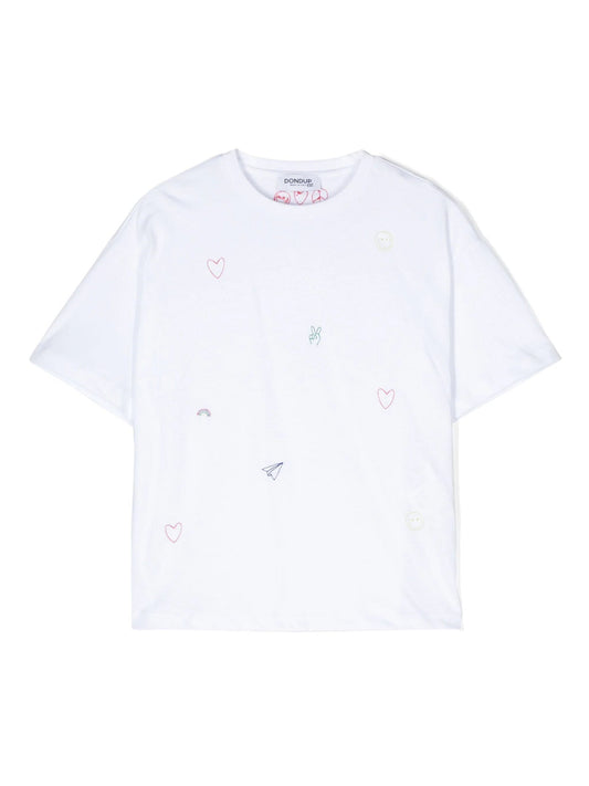T - SHIRT BIANCA DONDUP - Angel Luxury