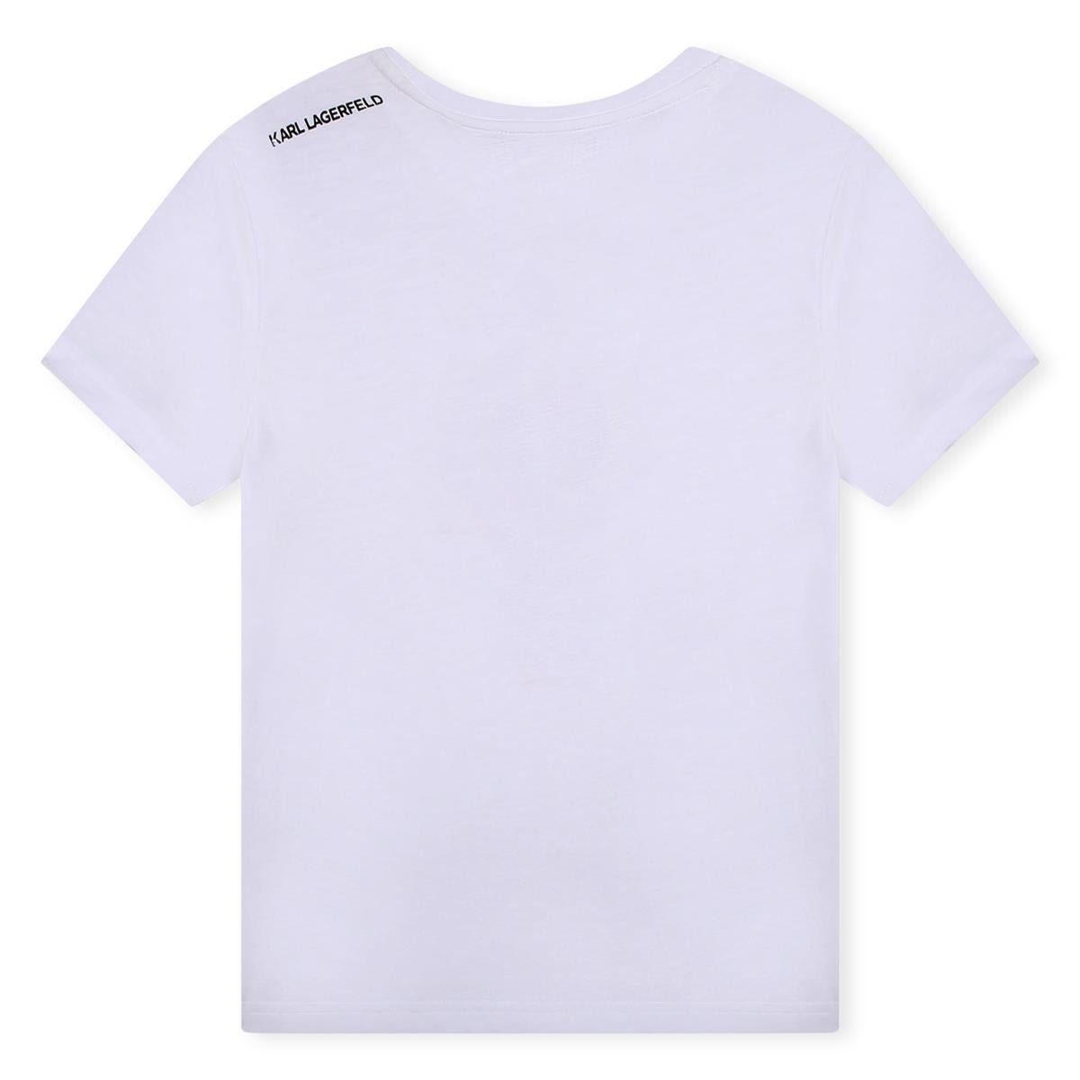 T - SHIRT BIANCA KARL LAGERFELD - Angel Luxury