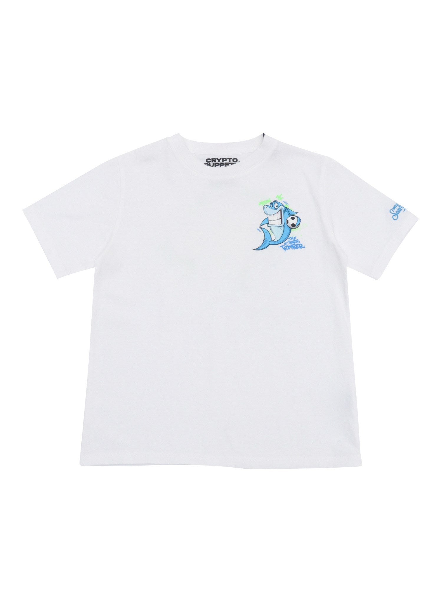 T - SHIRT BIANCA SHARK MC2 SAINT BARTH - Angel Luxury