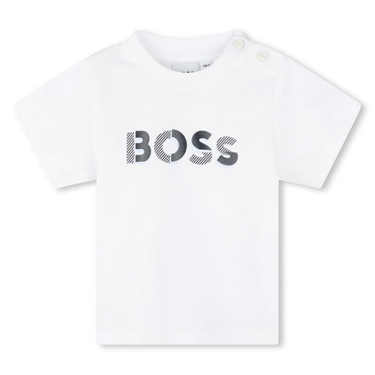 T - SHIRT BIANCA/BLU HUGO BOSS - Angel Luxury