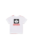 T-SHIRT BICOLOR CON GRAFICA LEAF DSQUARED2 - Angel Luxury