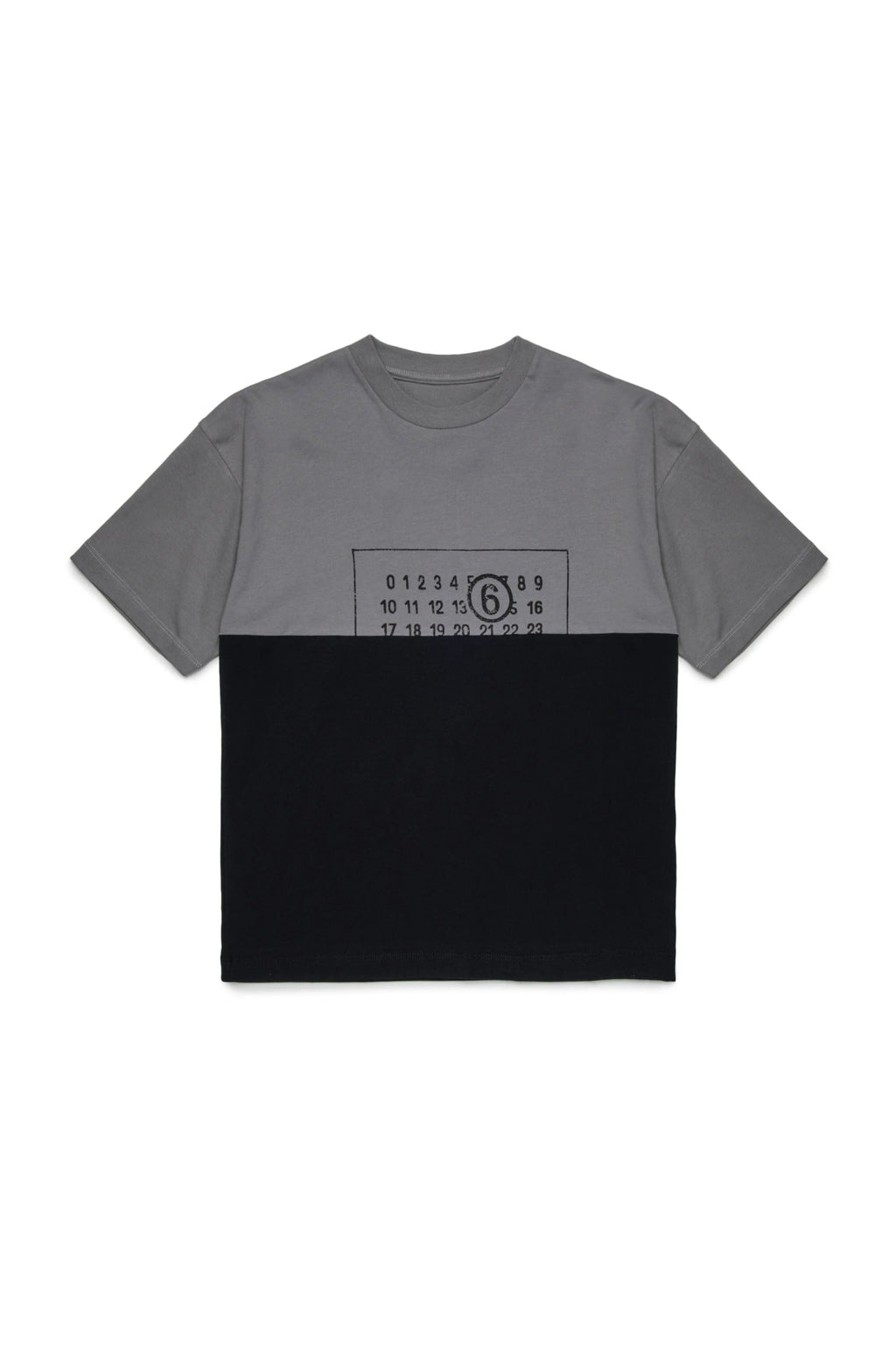 T - SHIRT BICOLORE GRIGIA/NERA MAISON MARGIELA - Angel Luxury
