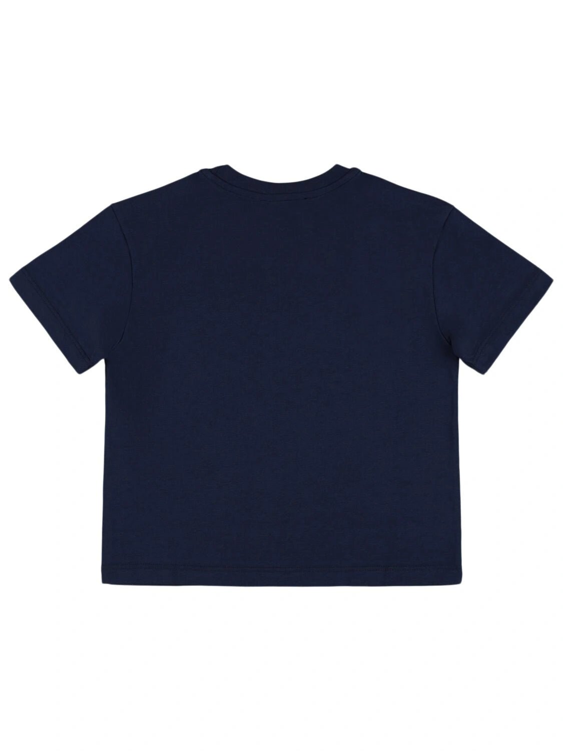 T - SHIRT BLU CON LOGO ROSSO MSGM - Angel Luxury