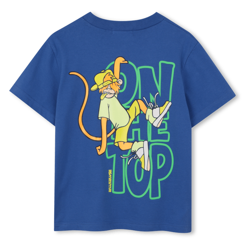 T - SHIRT BLU CON STAMPA SUL RETRO BILLIEBLUSH - Angel Luxury