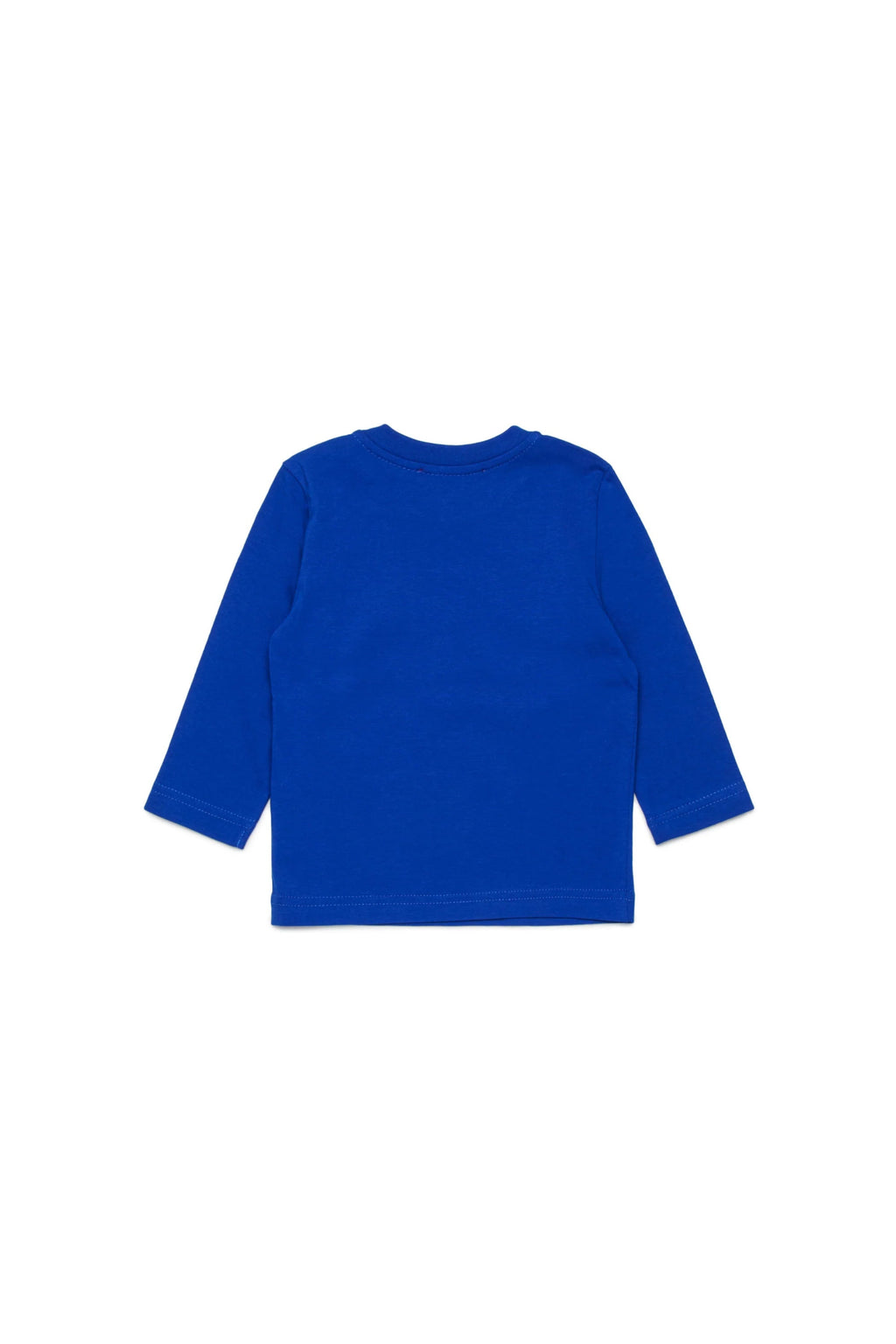 T - SHIRT BLU MANICA LUNGA CON LOGO GIALLO DIESEL - Angel Luxury
