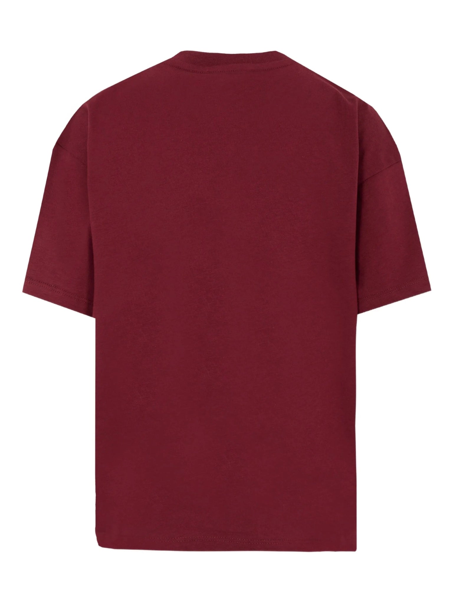 T - SHIRT BORDEAUX CON STAMPA MSGM - Angel Luxury