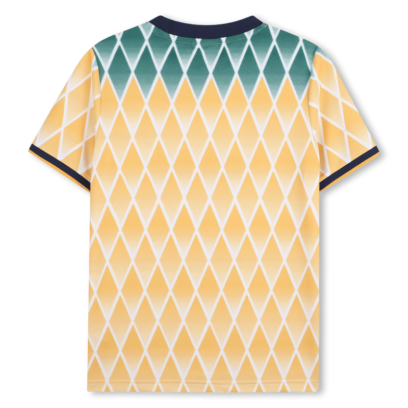 T - SHIRT CALCISTICA DEL "BRA" GIALLA E VERDE CON LOGO BLU BOSS - Angel Luxury