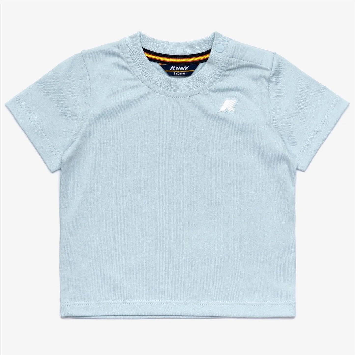 T - SHIRT CELESTE CON LOGO IN GOMMA K - WAY - Angel Luxury