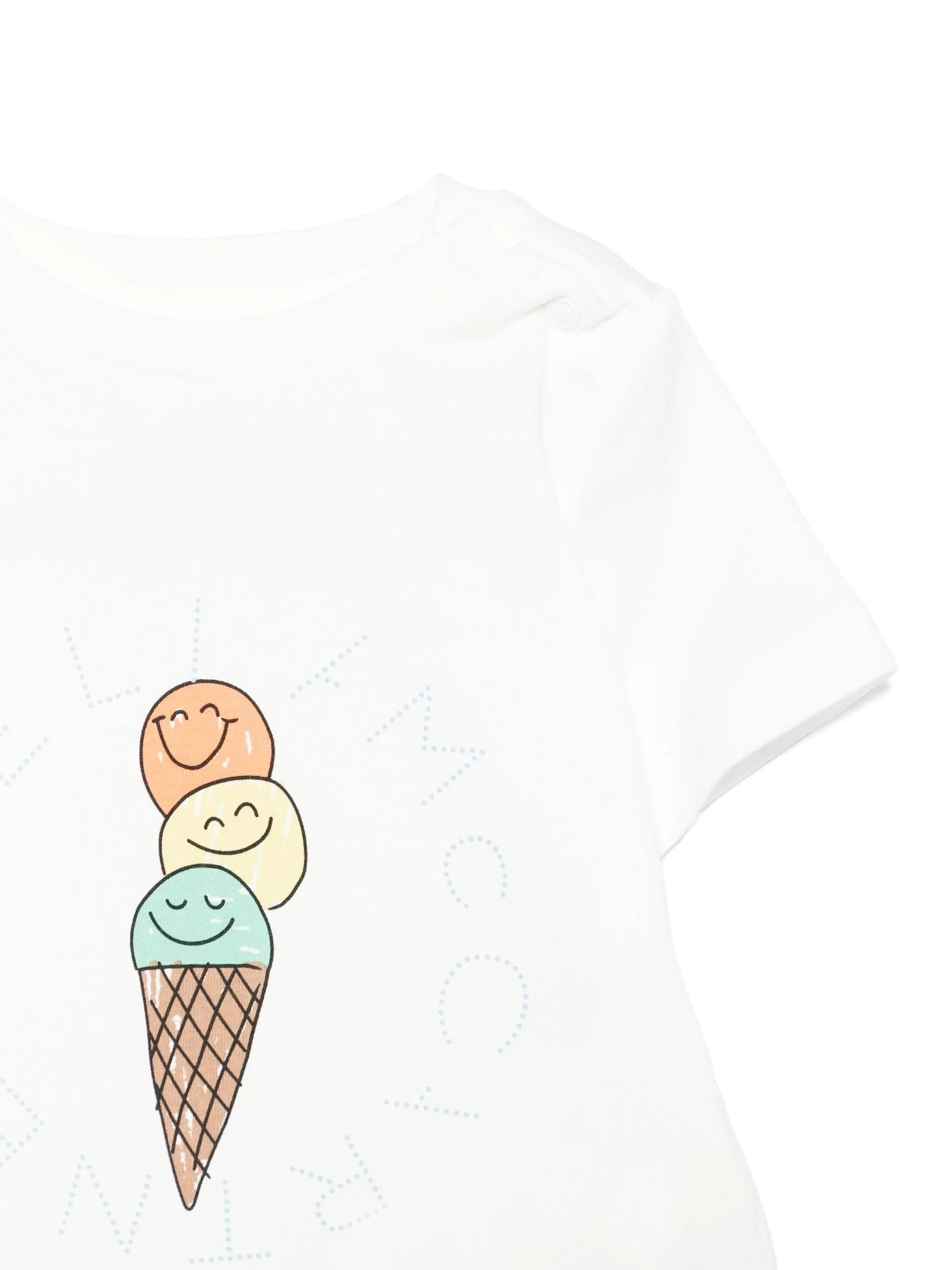 T - SHIRT CON FANTASIA DEL CONO GELATO STELLA MCCARTNEY - Angel Luxury