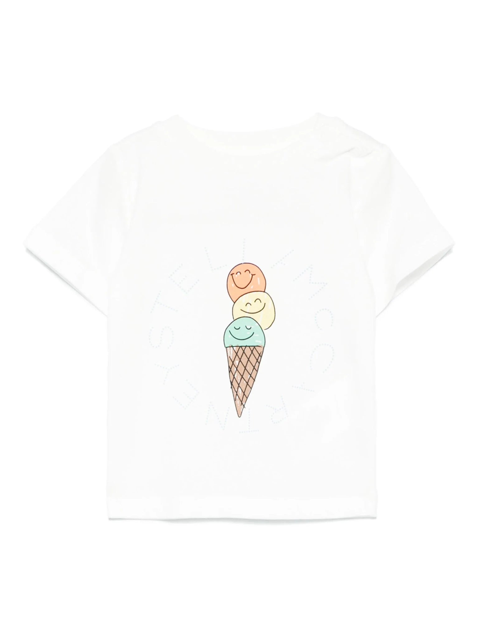 T - SHIRT CON FANTASIA DEL CONO GELATO STELLA MCCARTNEY - Angel Luxury