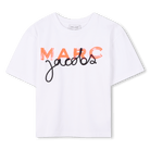 T - SHIRT CON LOGO ARANCIO FLUO MARC JACOBS - Angel Luxury