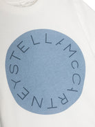 T - SHIRT CON LOGO AZZURRO STELLA MCCARTNEY - Angel Luxury