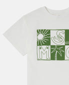 T - SHIRT CON LOGO BIANCO - VERDE STELLA MCCARTNEY - Angel Luxury