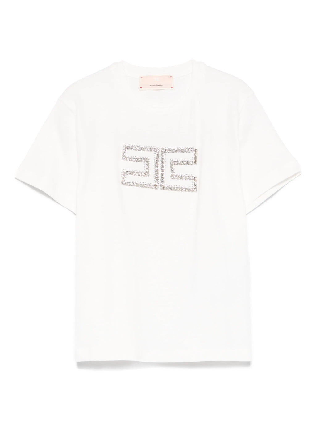 T - SHIRT CON LOGO DI CRISTALLI ELISABETTA FRANCHI - Angel Luxury