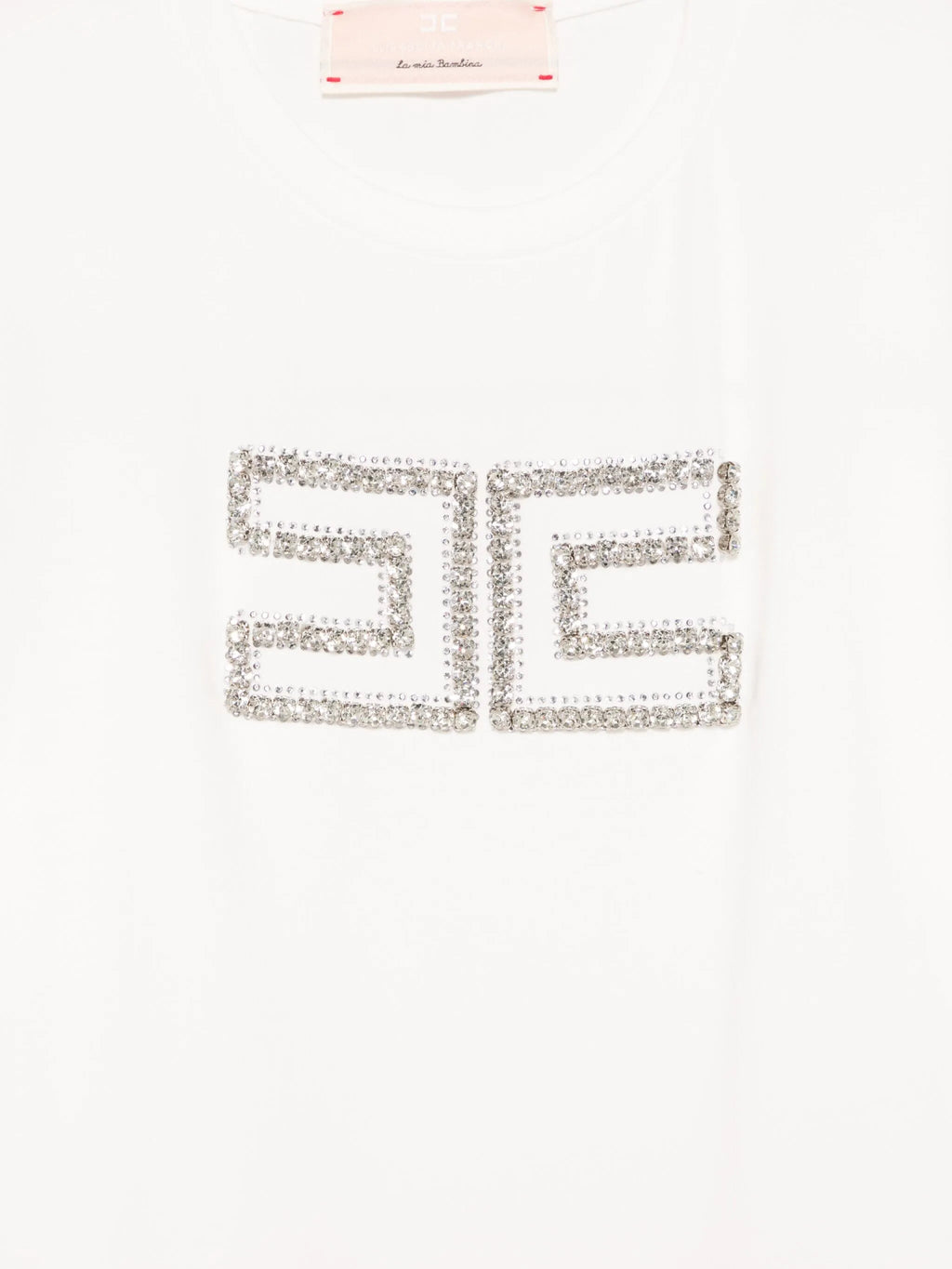 T - SHIRT CON LOGO DI CRISTALLI ELISABETTA FRANCHI - Angel Luxury