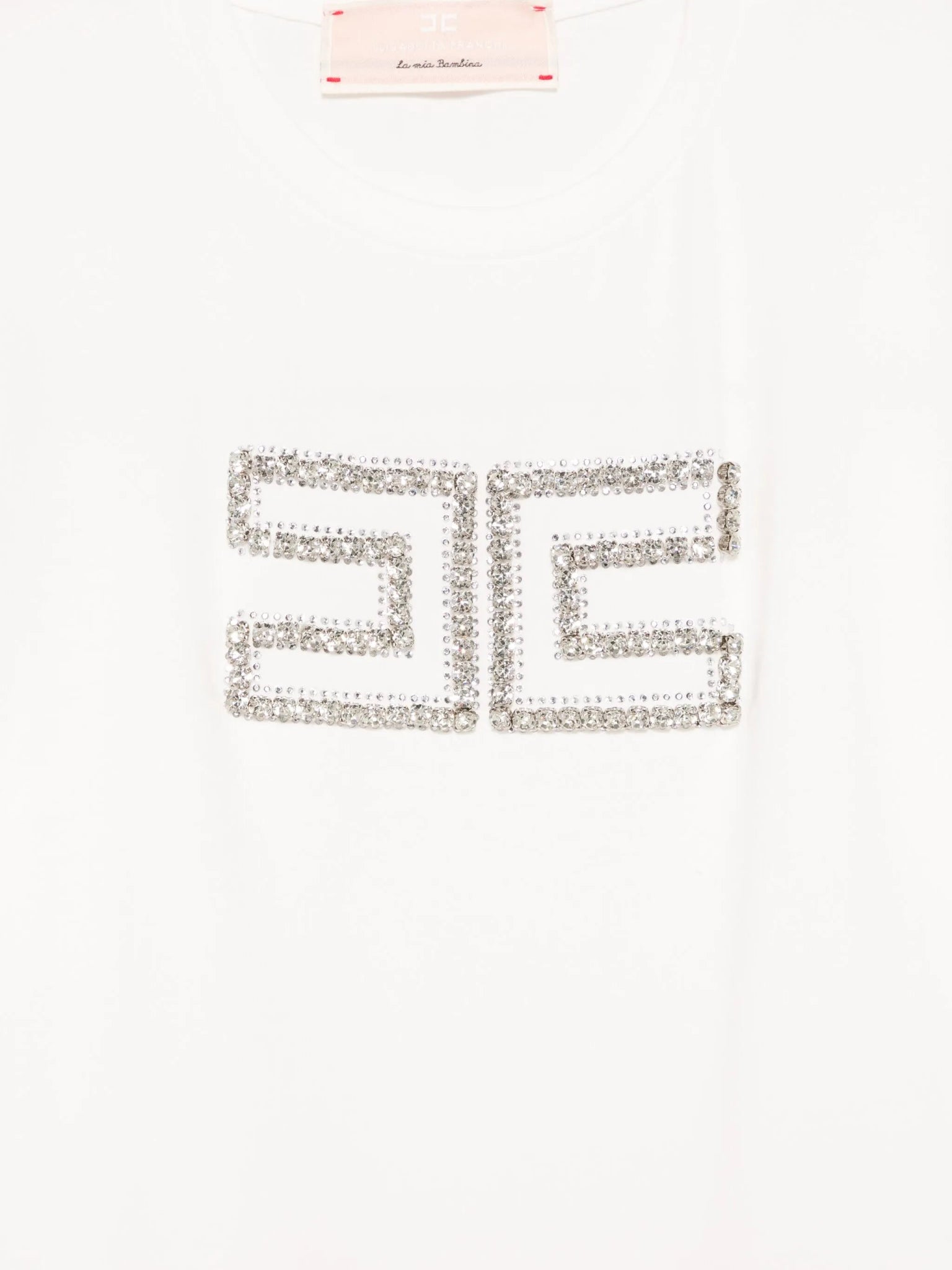 T - SHIRT CON LOGO DI CRISTALLI ELISABETTA FRANCHI - Angel Luxury