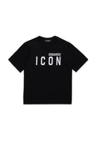 T - SHIRT CON LOGO ICON NERA DSQUARED2 - Angel Luxury