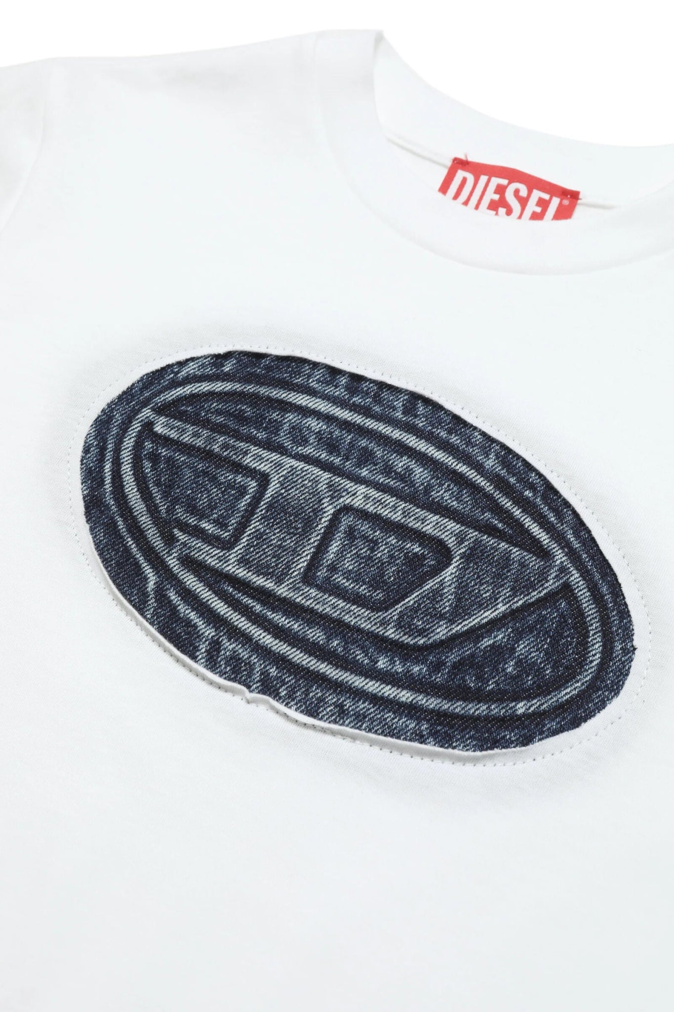 T-SHIRT CON LOGO IN DENIM DIESEL - Angel Luxury