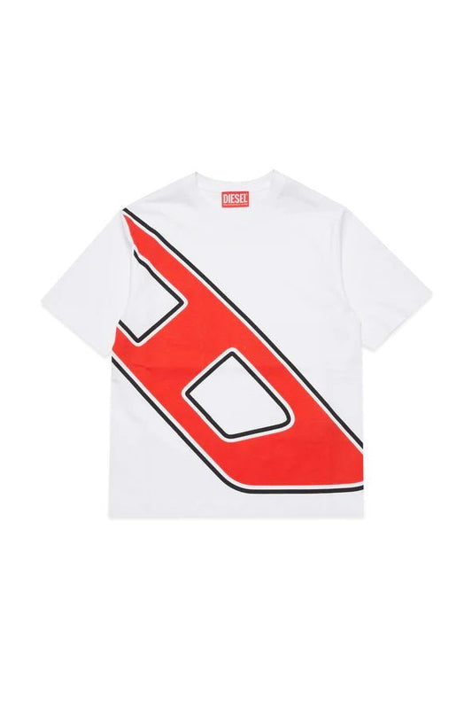 T - SHIRT CON LOGO MACRO D DIESEL - Angel Luxury
