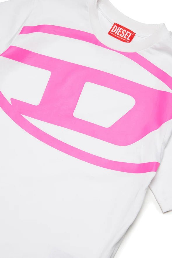 T - SHIRT CON LOGO OVAL D DIESEL - Angel Luxury