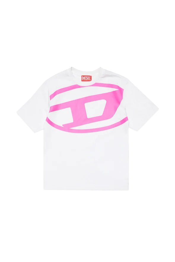 T - SHIRT CON LOGO OVAL D DIESEL - Angel Luxury