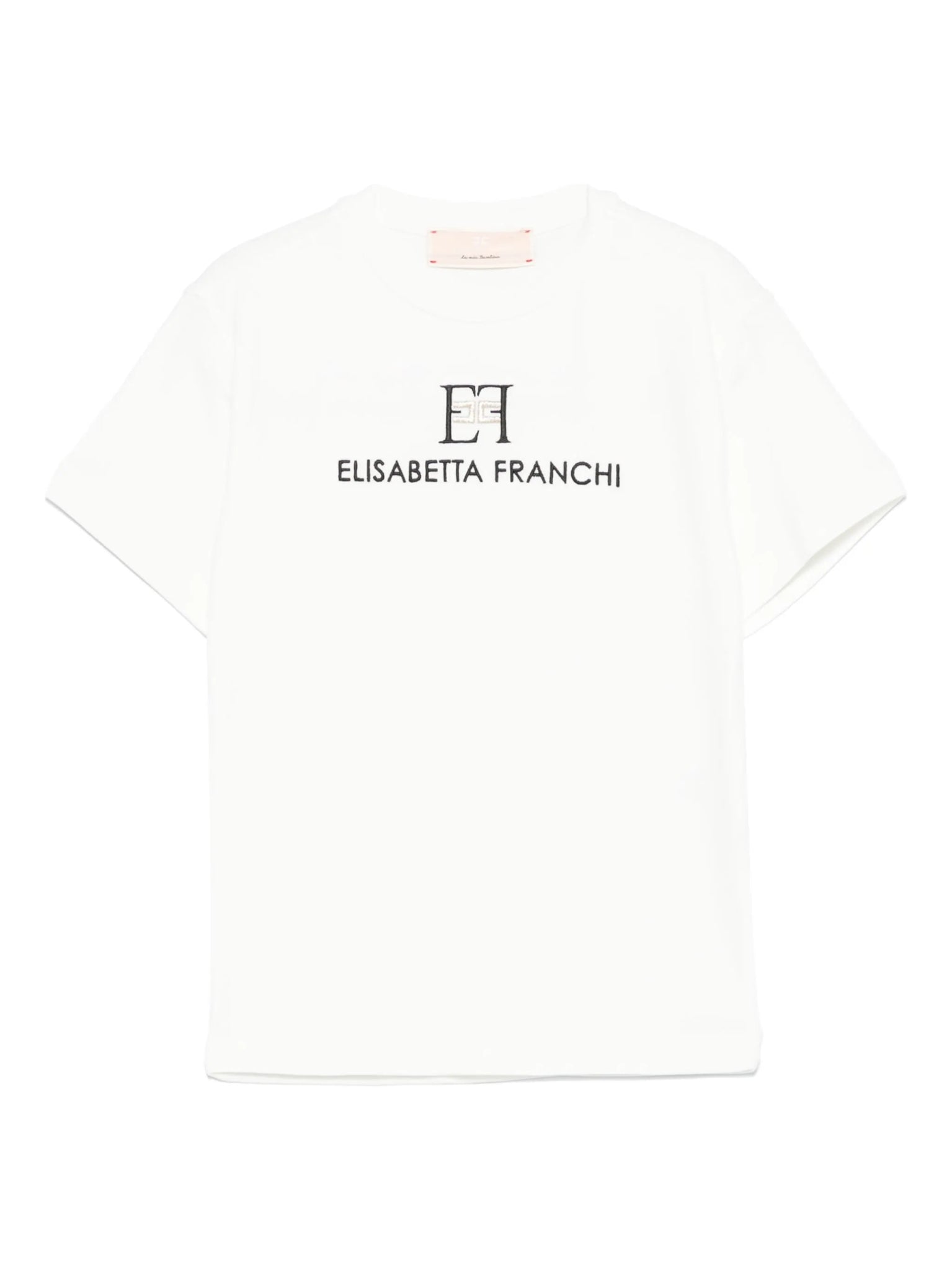 T - SHIRT CON LOGO RICAMATO ELISABETTA FRANCHI - Angel Luxury