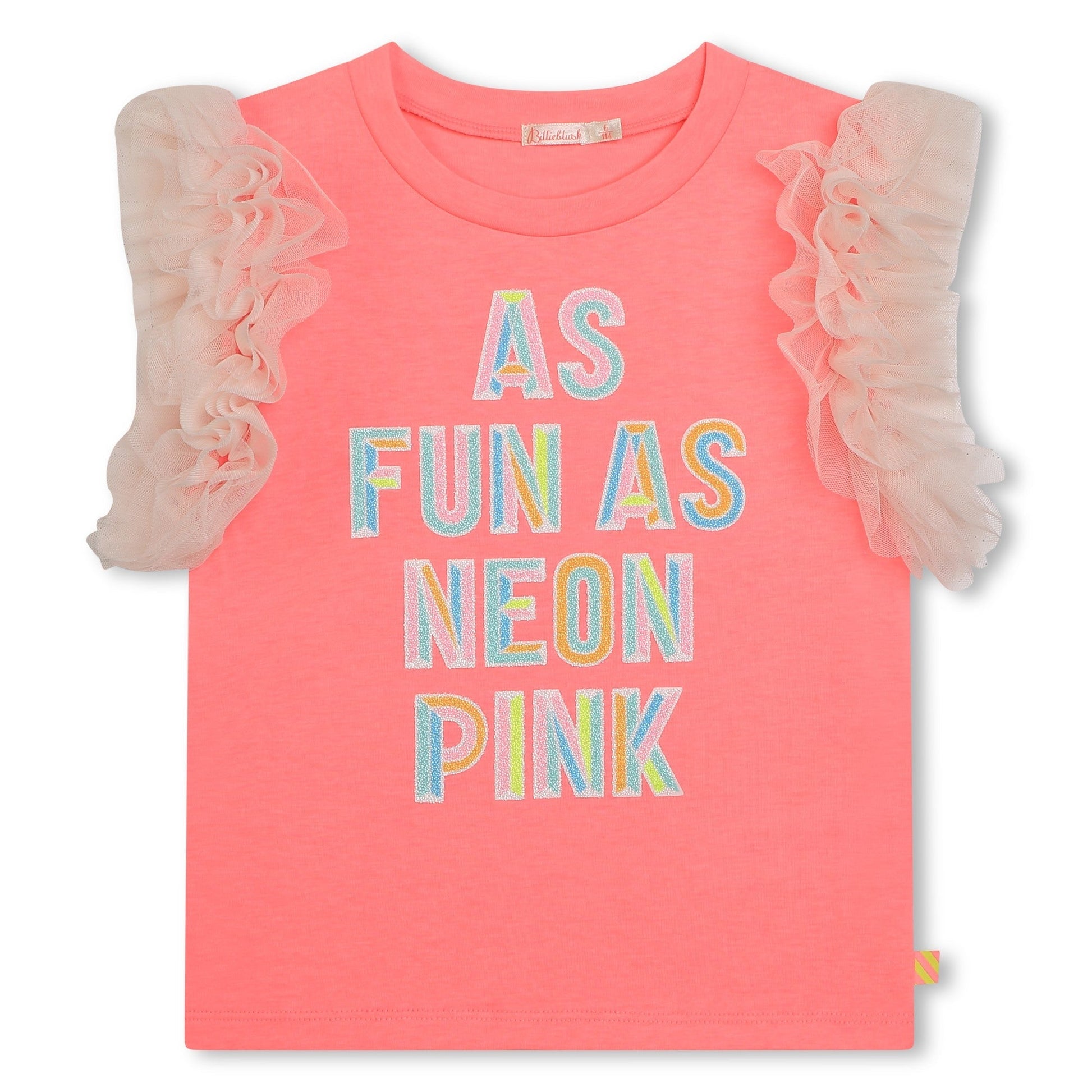 T - SHIRT CON MANICHE IN TULLE BILLIEBLUSH - Angel Luxury