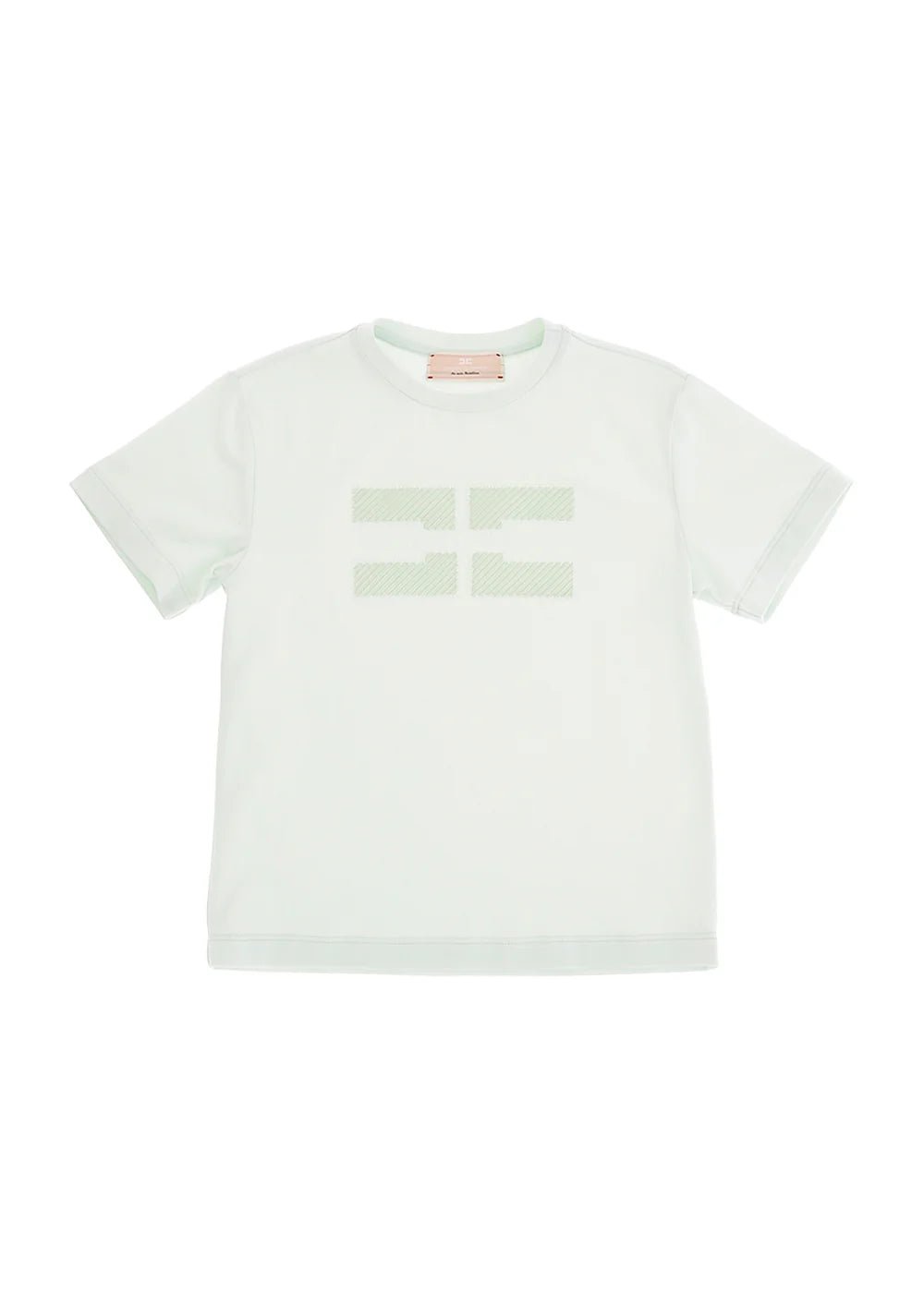 T - SHIRT CON RICAMO E STRASS MENTA ELISABETTA FRANCHI - Angel Luxury