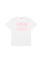 T - SHIRT CON SCRITTA I LOVE YOU ROSA N21 - Angel Luxury