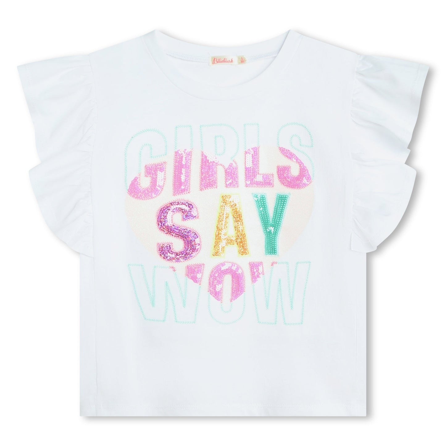 T - SHIRT CON SCRITTA PAILLETTES - Angel Luxury