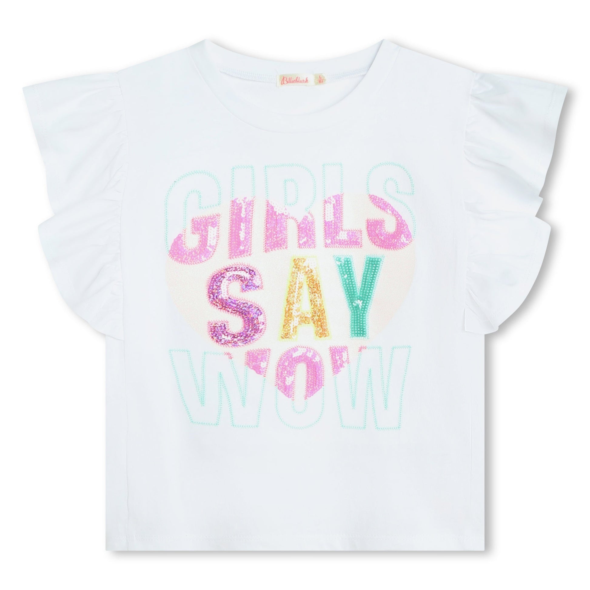 T - SHIRT CON SCRITTA PAILLETTES - Angel Luxury